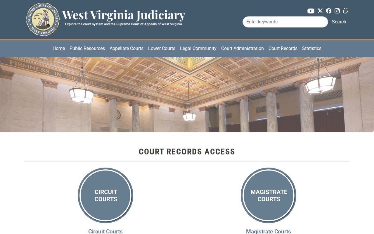 Jackson County property case access through the West Virginia Judiciary